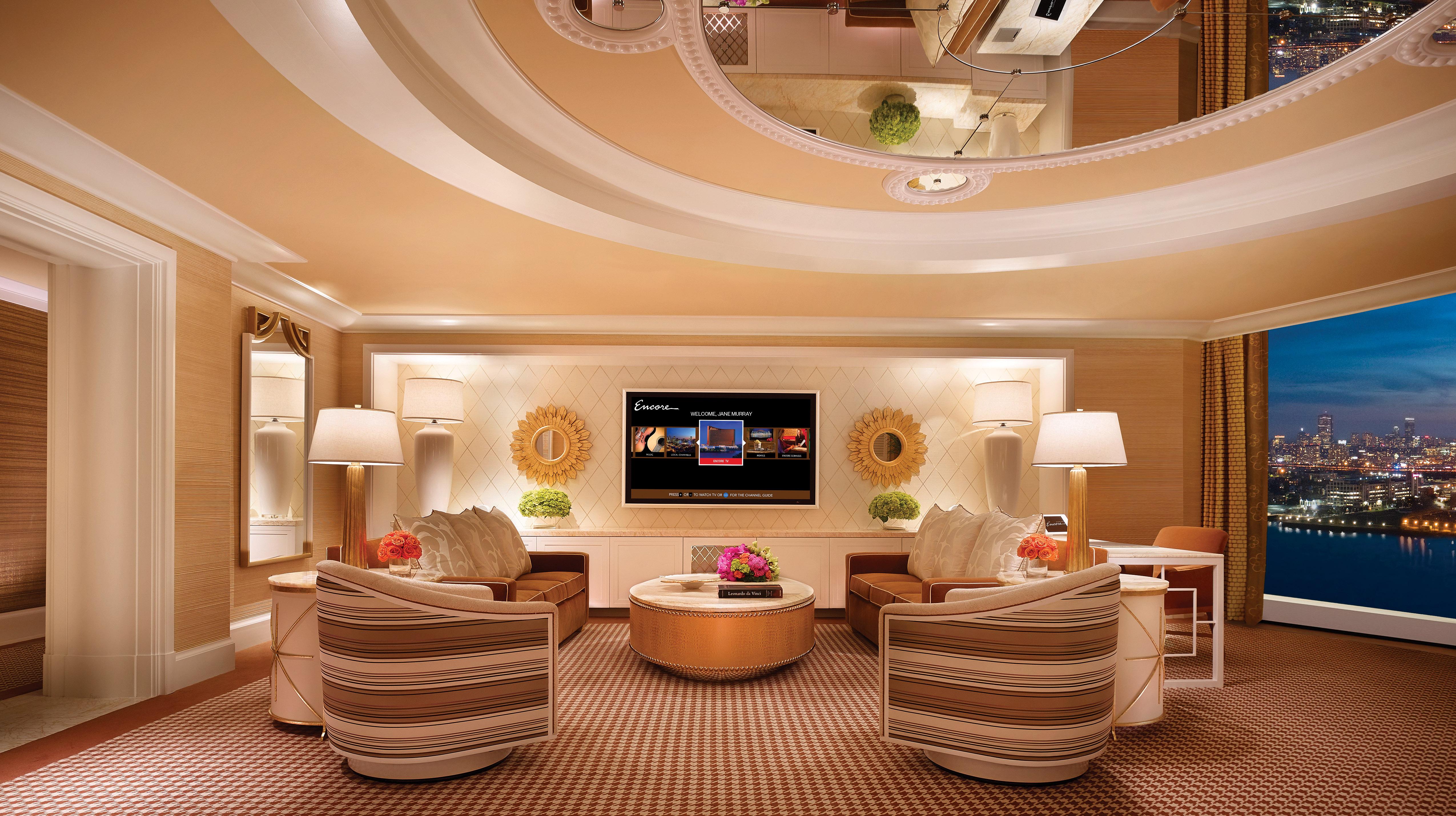 Encore Boston Harbor Everett Εξωτερικό φωτογραφία The living room of a two-bedroom suite